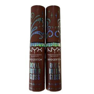 NYX Professional Makeup Bridgerton Royal Butter Gloss Praline Set of 2